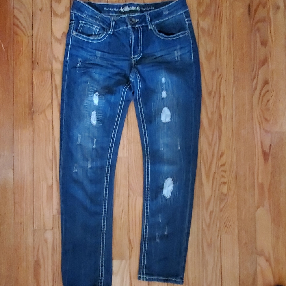 Dollhouse destructive jeans. Size 7